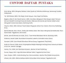 Contoh Daftar Pustaka Makalah Dari Buku Dan Internet Perpustakaan Bahasa Tubuh Buku