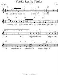 Music Sheet Of Papua Indonesia Lagu Kata Kata Indah Guru Seni