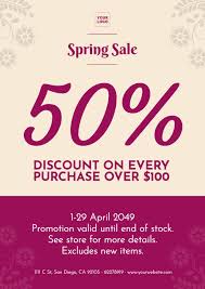 New business announcement postcard template. Spring Sale Poster With Discounts To Edit In 2021 Spring Sale Spring Sale Poster Templates