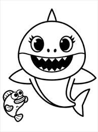 Actually, the shark coloring pages are the great ways to learn about the creatures that live in the sea. Kids N Fun Com 19 Coloring Pages Of Baby Shark