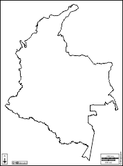 Para el presente mapa se han tenido en cuenta el trazado y nombre de los ríos principales, las fronteras internacionales con sus. Colombia Free Maps Free Blank Maps Free Outline Maps Free Base Maps