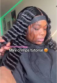 Mini crimps😍 #wig #wigs #wiginstall #lacewig #wiginstallation #wiglife  #wigtransformation #wigstylist #lacefrontal #fy #fyp #ulahair