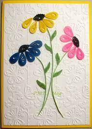 You can quickly roll up a greeting card or spend hundreds of hours manipulating pieces of paper into intricate paper mosaics or sculpture. Simple Quilled Card Made By Meg Paper Quilling Cards Quilling Birthday Cards Quilling Cards