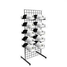 Cap Rack Pdi Double Wide 2 Sided Cap Tower In 2021 Cap Rack Rack Baseball Caps Display