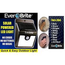 Ever Brite Outdoor Motion Activated Sensor Solar Power Led Light Lamp Stick Up