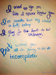 Backstreet Boys Incomplete Tumblr Backstreet Boys Lyrics Meaningful Lyrics Song Quotes