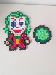 Joker Hama Bead Stand Pixel Art Etsy In 2020 Perler Bead Art Hama Beads Hama Beads Design
