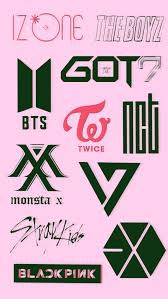 Kpop Multifandom Logo Edit Pink Asthetic Bts Blackpink Twice Izone Theboyz Seventeen Nct Papel De Parede Kpop Bts Papel De Parede Foto Papel De Parede