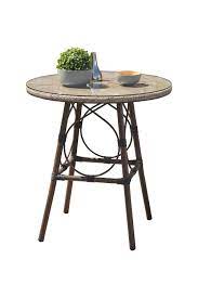 table de jardin de repas dcb garden marius rond lin 2 personnes leroy merlin