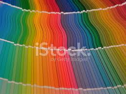 Full Rainbow Of Paint Color Chart Fan Deck Stock Photos
