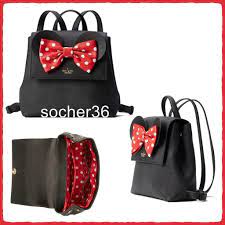 Shop kate spade new york watson lane mini hartley backpack online at macys.com. Kate Spade New York Wkru6608 Minnie Mouse Backpack For Women Size Small Black For Sale Online Ebay