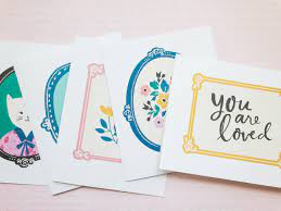 The site has wonderful cards for every occasion like birthdays, anniversary, wedding, get well, pets. Willow Lane Greeting Card Printables Maggie Holmes Design