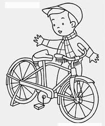 Bike Coloring Pages To Encourage Kids Learn To Ride Coloring Pages For Kids Tractor Coloring Pages Bicycle Pictures