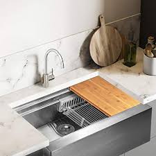 Check spelling or type a new query. Akdy Handmade Workstation Ledge 30 Inch Farmhouse Apron Mount Kitchen Sink Single Bowl In Stainless Steel 30 X 20 X 9 With Drying Rack Cutting Board Farmhouse Goals