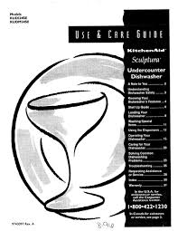 kitchenaid kudi24se use & care manual