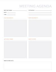 Download free meeting agenda templates for word or google docs. Free Meeting Agenda Template For Pdf Excel Hubspot