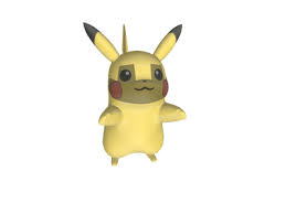 Pikachu Pokemon Go By 22212 3d Model Pikachu Pokemon