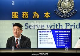 Hong Kong. 10th Sep, 2019. Senior Superintendent Chan Chi-yung of  Information Systems Wing of the Hong Kong Police Force speaks during a  press conference in south China's Hong Kong, Sept. 10, 2019. The Hong Kong  police said