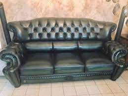Barang akan dikirim ketika pembeli melunasi sisa dari total dp sebelumnya. Kursi Sofa Kulit Asli Chesterfield Perabotan Rumah Di Carousell