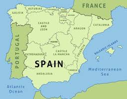 Outline map iberian peninsula, spain and portugal: Map Of Spain Outline Illustration Country Map Autonomous Communities Tasmeemme Com
