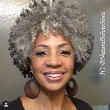Pin By Susie Thomas On Ageless Beauty Natural Hair Styles Grey Hair Hair Styles