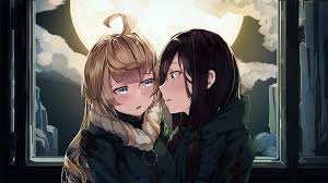 4504916 Sky Black Hair Long Hair Moon Yuuri Shoujo Shuumatsu Ryokou Blue Eyes Shoujo Shuumatsu Ryokou Blonde Gloves Drooling Anime Girls Yellow Eyes Couple Yuri Chito Shoujo Shuumatsu Ryokou Wallpaper Mocah Org See more ideas about anime, anime guys, anime boy. blue eyes shoujo shuumatsu ryokou