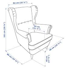 Strandmon Armchair Nordvalla Dark Gray Ikea In 2020 Wing Chair Ikea Strandmon Chairs For Sale