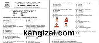 Soal dan kunci jawaban kelas 4 tema 1. Soal Uas Pas Kelas 4 Tema 5 Kurikulum 2013 Revisi 2019 2020 Kang Izal Blog