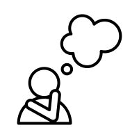 You're just having a normal thought that was triggered by a current experience. Person Thinking Icons Download Free Vector Icons Noun Project
