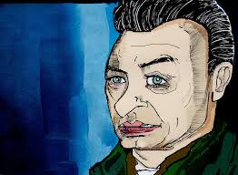 Caricature: 1970s character actor Richard Bright.