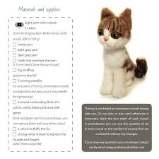 Grey Cat Pdf Crochet Toy Pattern Amigurumi Kitten Pattern Etsy Amigurumi Oya Tig Isleri