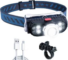 LETOUR LED Pannlampa med USB och 7 Lägen