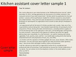 103 manor road slough sj4 7he. Kitchen Assistant Cover Letter