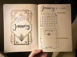 Hopping On The Art Deco Train For January Bulletjournal Bullet Journal Writing Bullet Journal Inspiration Bullet Journal Ideas Pages