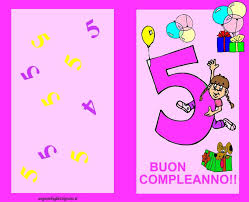 Auguri Di Compleanno Per Bambina Che Compie 5 Anni Auguri Di Compleanno Compleanno Auguri Di Buon Compleanno