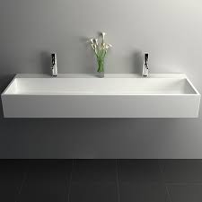 luxury 47 inch wall mount double sink