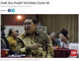 Kini hasil swab pcr menunjukan fadli zon negatif corona. 48dmgvxvpo3fqm