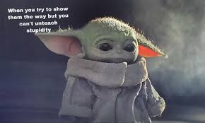 Pin By Kimberly Baldwin On Baby Yoda Yoda Funny Yoda Meme Yoda
