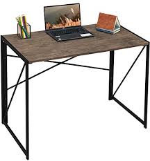 Balance boards are becoming a popular way to build core strength and balancing skills. Amazon Com Coavas Folding Desk No Assembly Required 40 Writing Computer Desk Space Saving Foldable Table Simple Home Office Desk Brown Furniture Decor