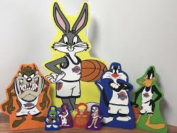 Movies, james also encounters wb characters as spectators at the movie's climactic basketball game. Space Jam Birthday Party Centerpieces Tune Squad Birthday Etsy