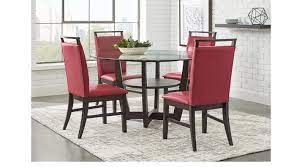 Dining room colors dining room walls dining room design dining room furniture black furniture. Ciara Espresso Dark Brown 5 Pc Dining Set Glass Top Contemporary