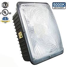 Hytronics 75w Led Canopy Light With Ul Listed And Dlc Certified 5000k 7500lm 300 350w Hps Hid Canopy Light Replacement Waterproof And Canopy Lights Canopy Led