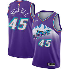 Are you finding a jersey for your boyfriend? Men S Utah Jazz Donovan Mitchell Nike Purple Hardwood Classics Finished Swingman Jersey