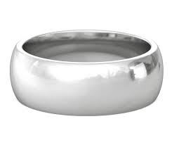 Quality craftsmanship and seamless design makes. 8mm 14k White Gold Heavy Wedding Band Domed And Comfort Fit