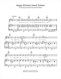 Free piano sheet music with letters to help you learn how to play piano. Neil Sedaka Happy Birthday Sweet Sixteen Sheet Music Pdf Notes Chords Standards Score Piano Vocal Guitar Right Hand Melody Download Printable Sku 41305