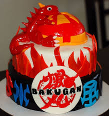 Fondant Bakugan Birthday Cake Cake Fondant Birthday Cake