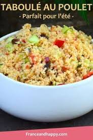 Depuis Que J Ai Decouvert Cette Recette De Taboule Au Poulet Je L A Fais Regulierement Avec Ce Temps Chaud Ce Plat F Taboule Au Poulet Recette Taboule Taboule