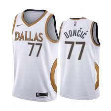 We'll see how he feels. Luka Doncic Dallas Mavericks White City Edition Gold Silver Logo 2020 21 Jersey Nyjerseys Store