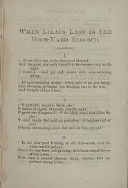 The poem is later added to his famous collection leaves of grass. When Lilacs Last In The Dooryard Bloom D Wikipedia