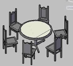 Risom round dining table and risom side chairs. Round Dining Table In Autocad Download Cad Free 201 5 Kb Bibliocad